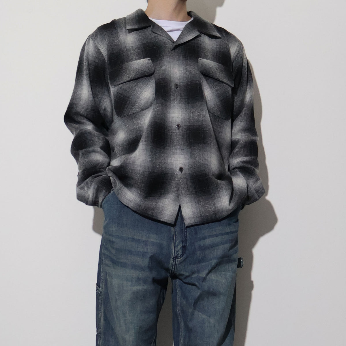 HOUSTON / 41357 MIX WOOL BOARD SHIRT