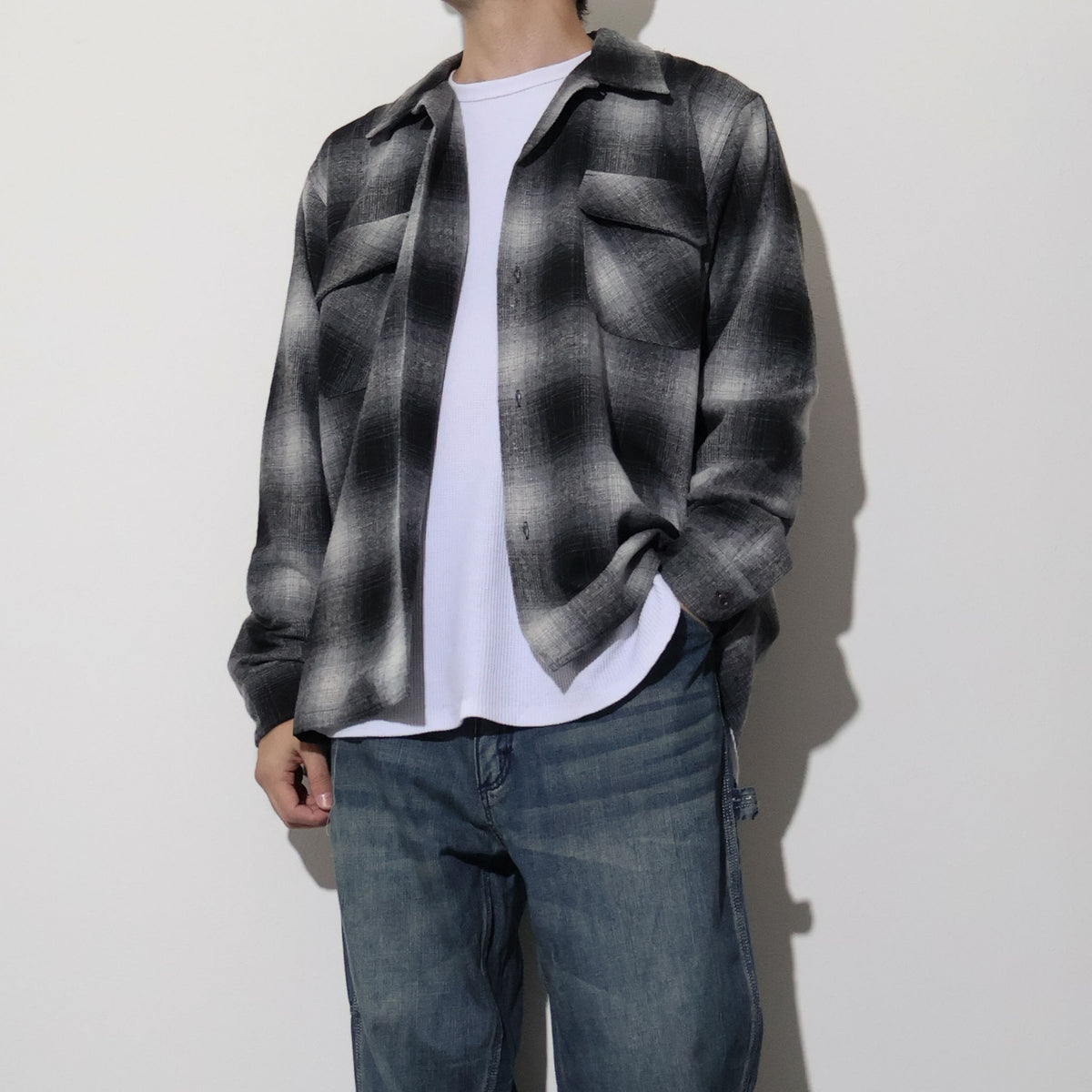 HOUSTON / 41357 MIX WOOL BOARD SHIRT