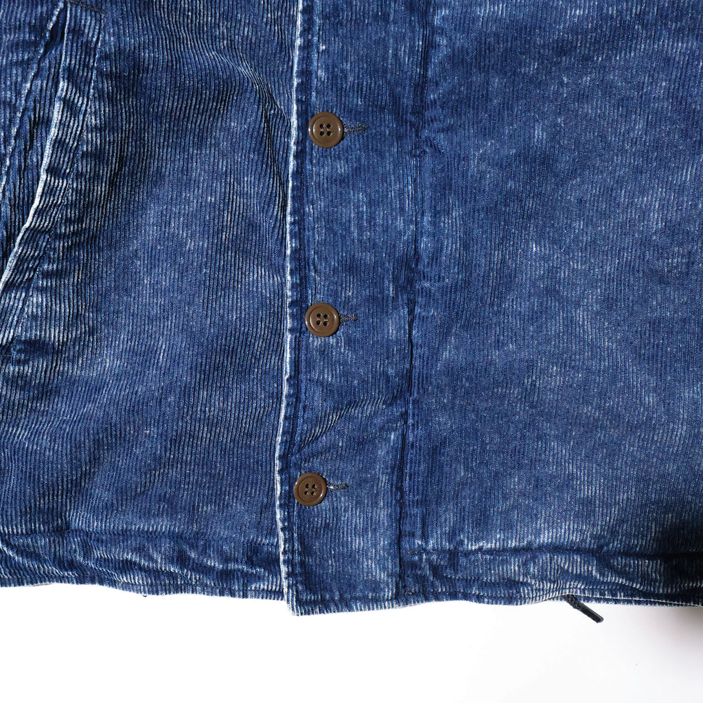 HOUSTON / 51668 INDIGO CORDUROY N-1 DECK JACKET