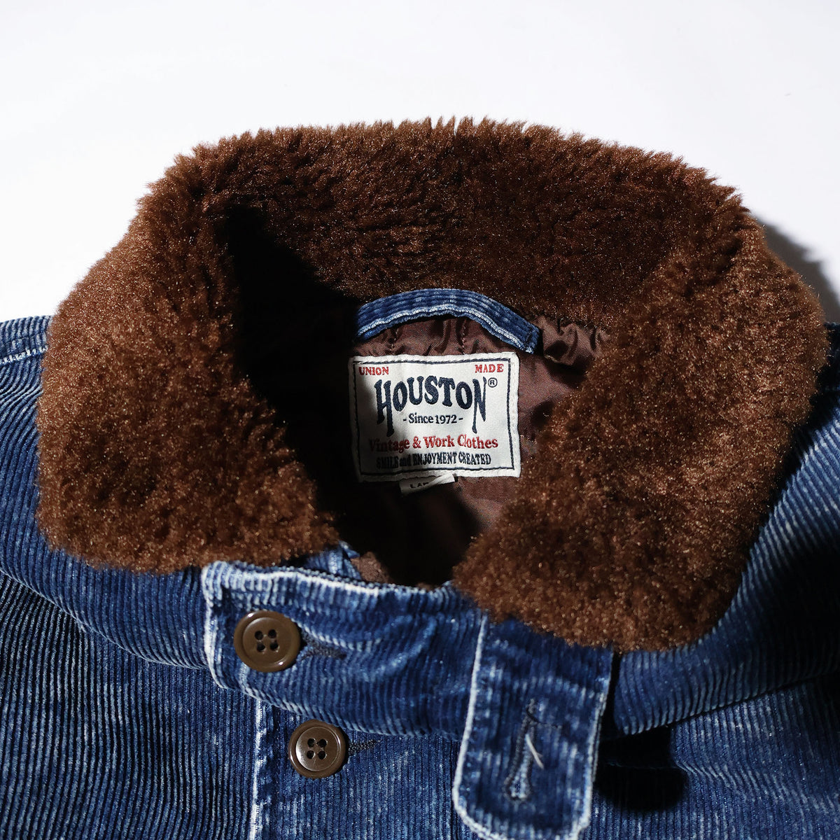 HOUSTON / 51668 INDIGO CORDUROY N-1 DECK JACKET