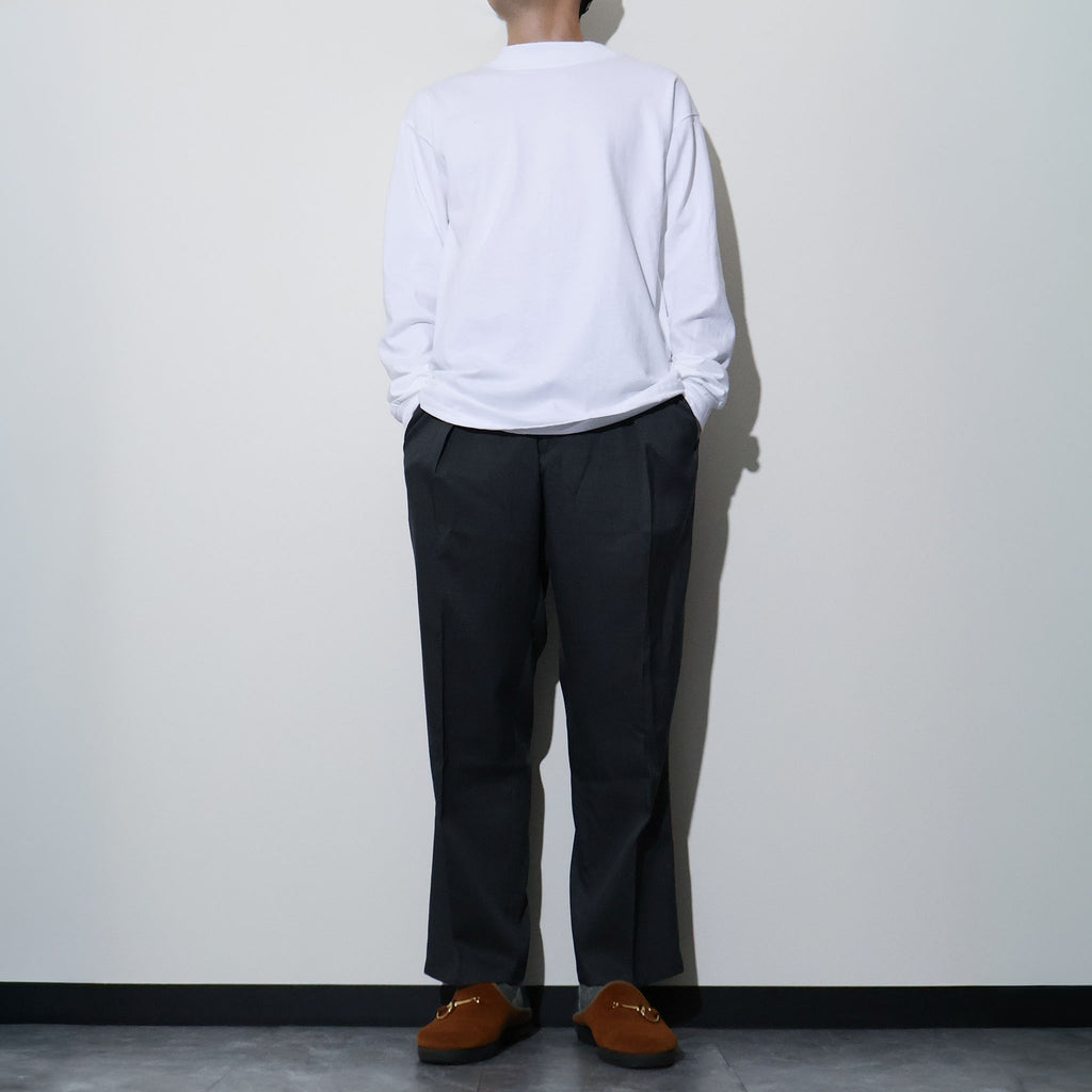 CAL CRU / 7OZ LS MOCK NECK TEE