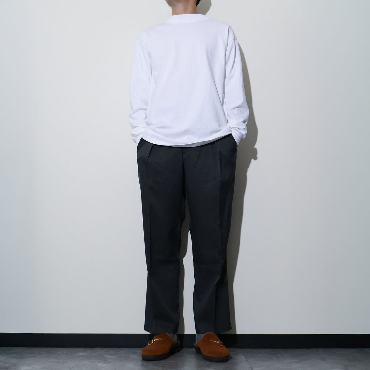 CAL CRU / 7OZ LS MOCK NECK TEE