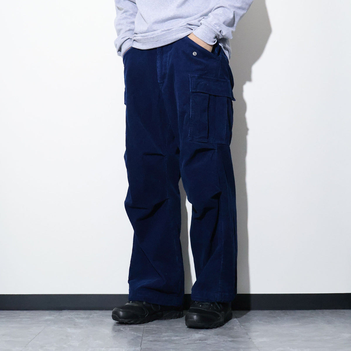 HOUSTON / 10191 INDIGO CORDUROY M-65 PANTS
