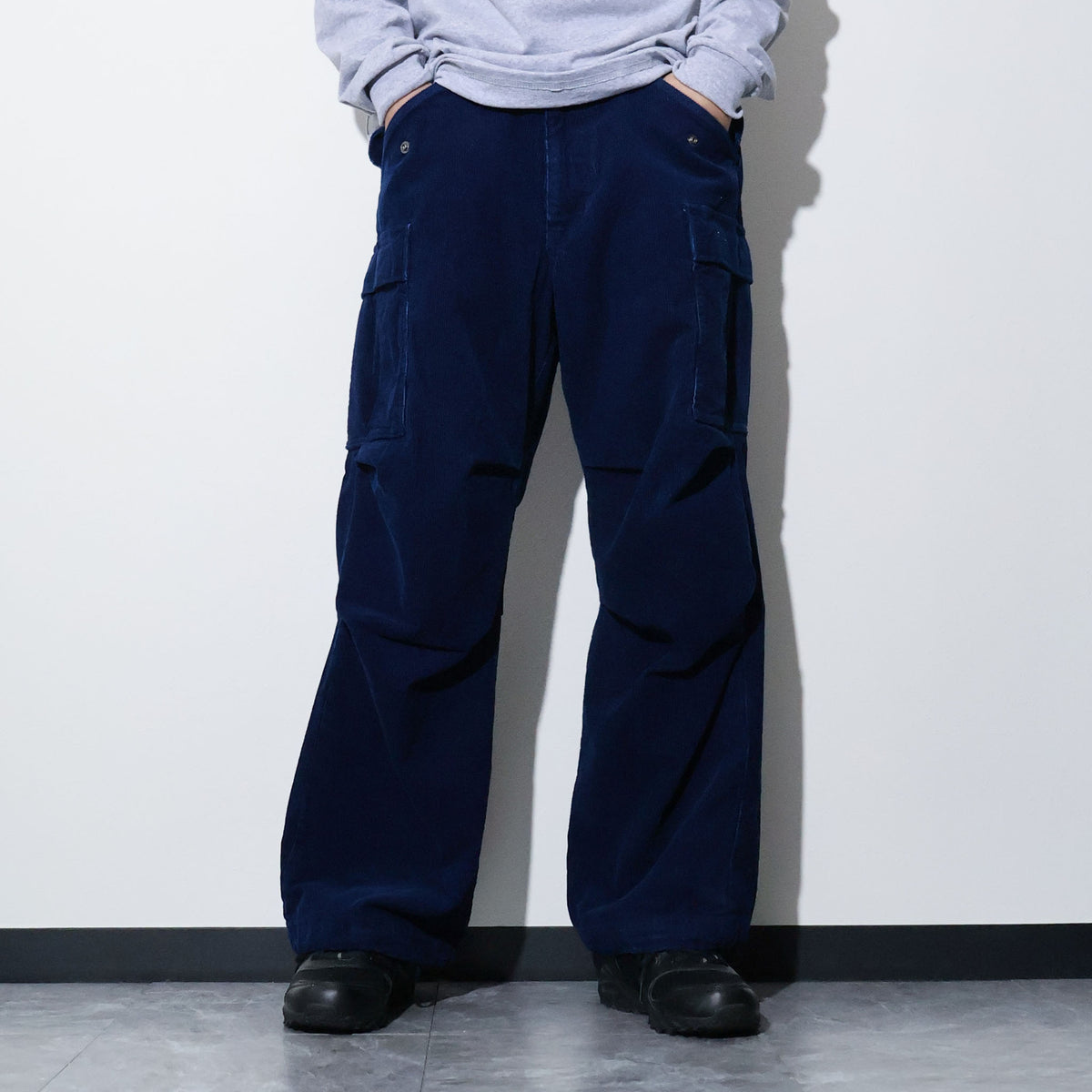HOUSTON / 10191 INDIGO CORDUROY M-65 PANTS
