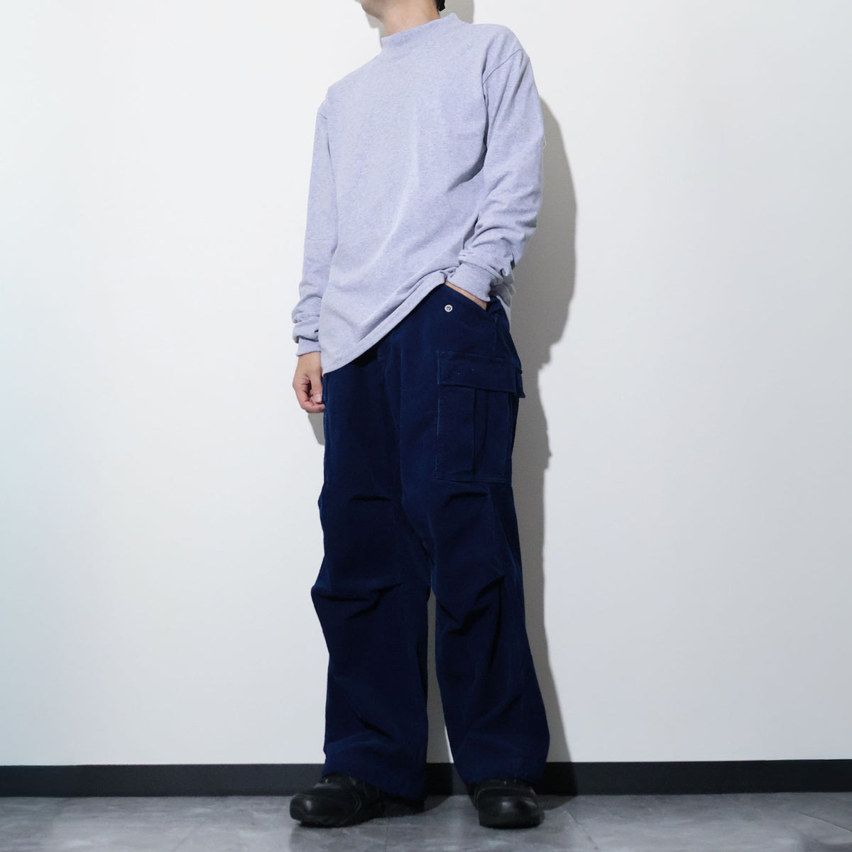 CAL CRU / 7OZ LS MOCK NECK TEE