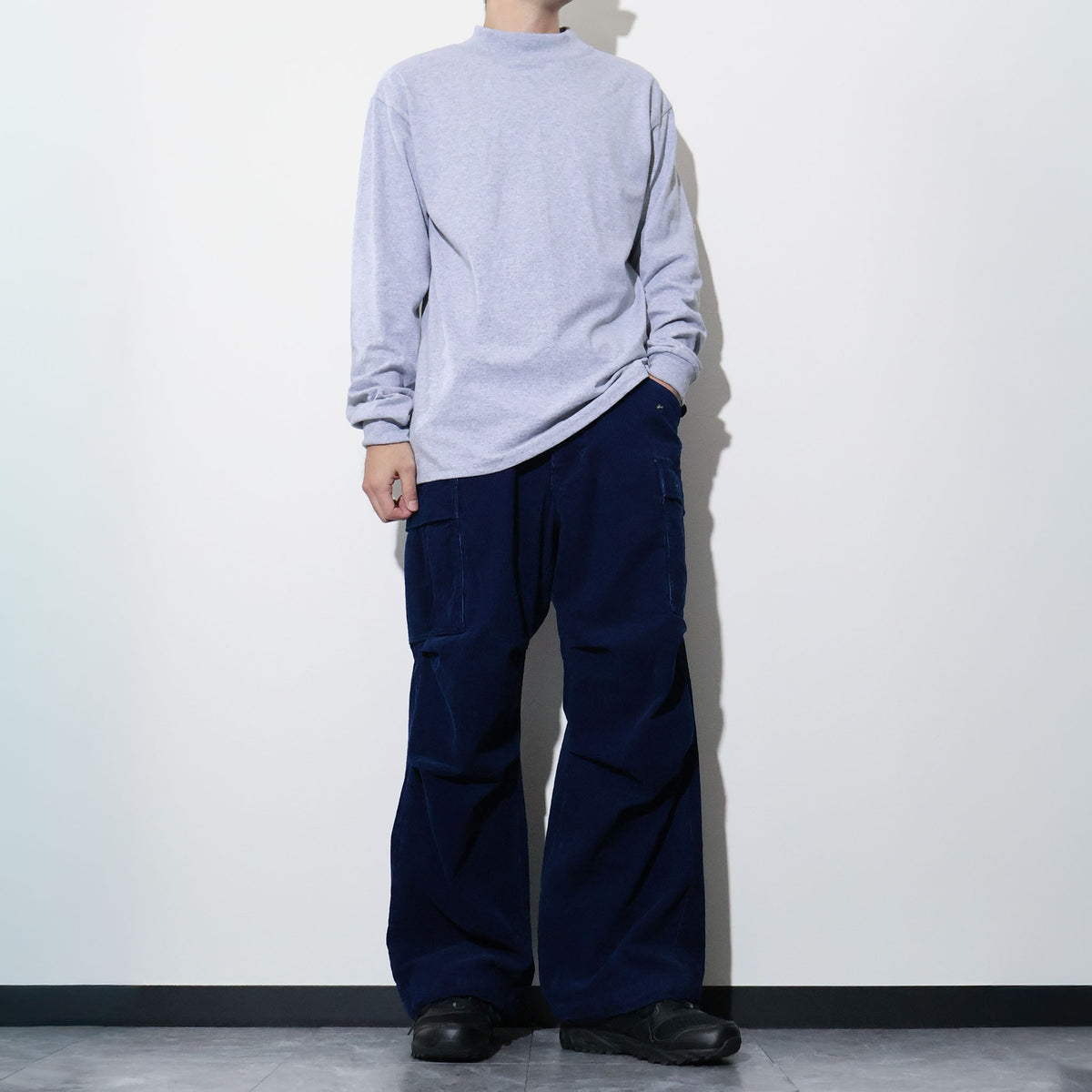 CAL CRU / 7OZ LS MOCK NECK TEE