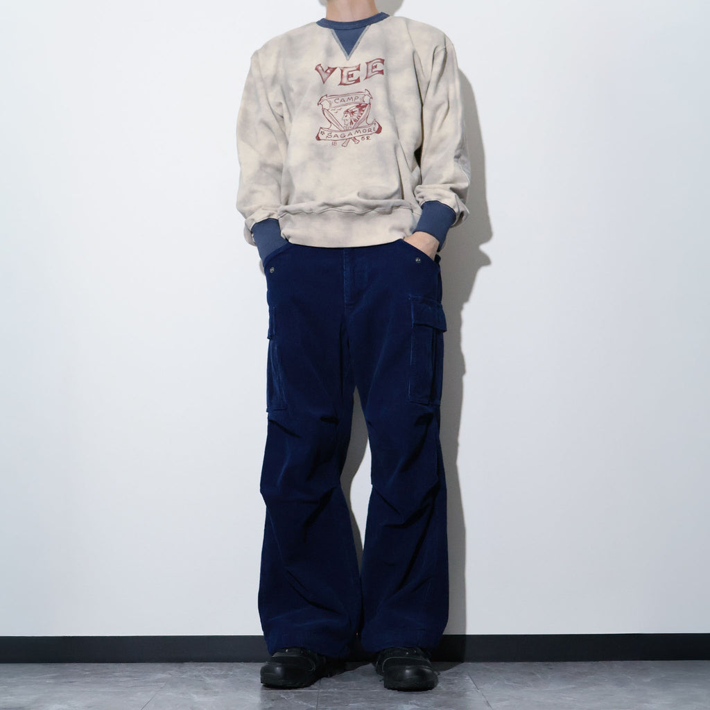 HOUSTON / 10191 INDIGO CORDUROY M-65 PANTS