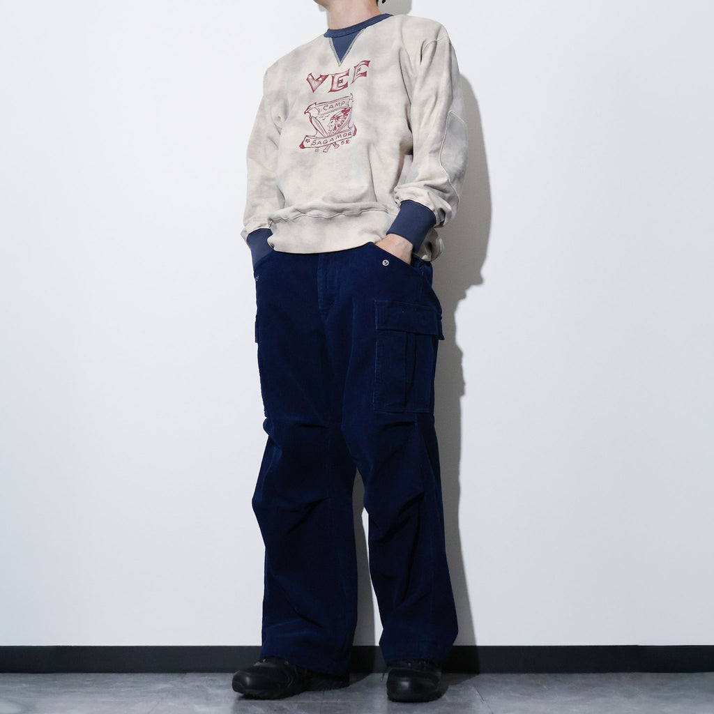 HOUSTON / 10191 INDIGO CORDUROY M-65 PANTS