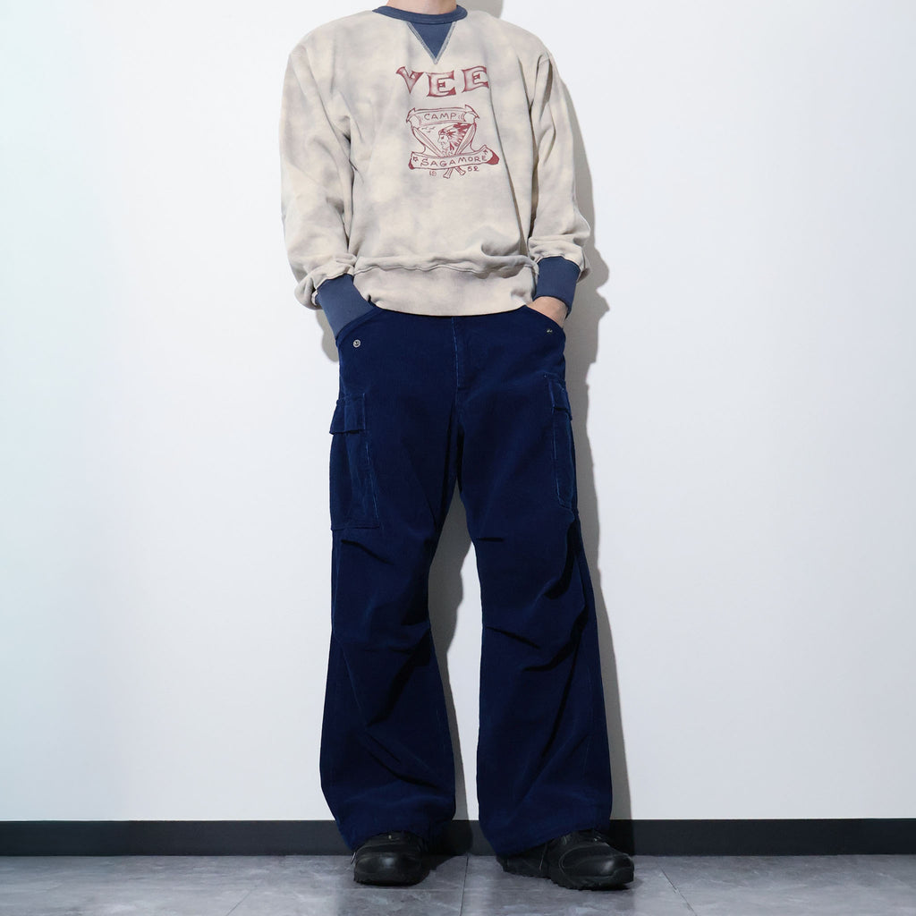HOUSTON / 10191 INDIGO CORDUROY M-65 PANTS