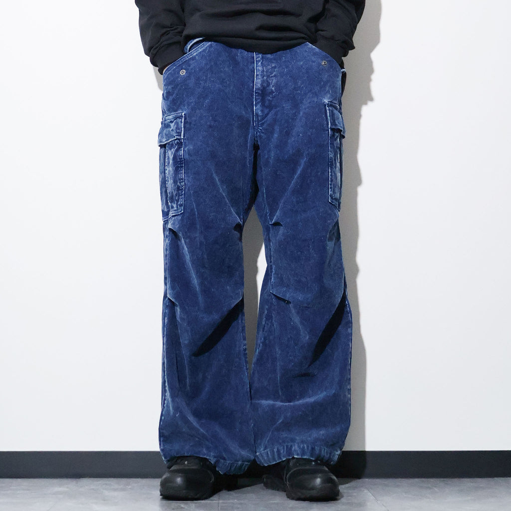 HOUSTON / 10191 INDIGO CORDUROY M-65 PANTS