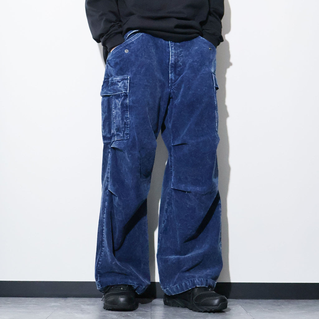 HOUSTON / 10191 INDIGO CORDUROY M-65 PANTS
