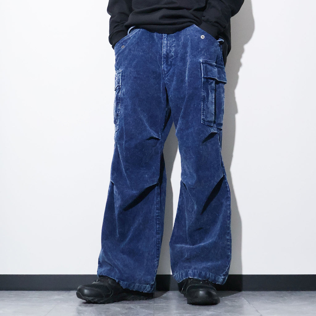 HOUSTON / 10191 INDIGO CORDUROY M-65 PANTS