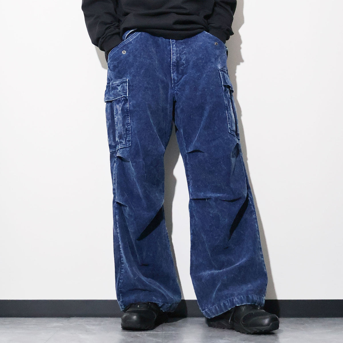 HOUSTON / 10191 INDIGO CORDUROY M-65 PANTS