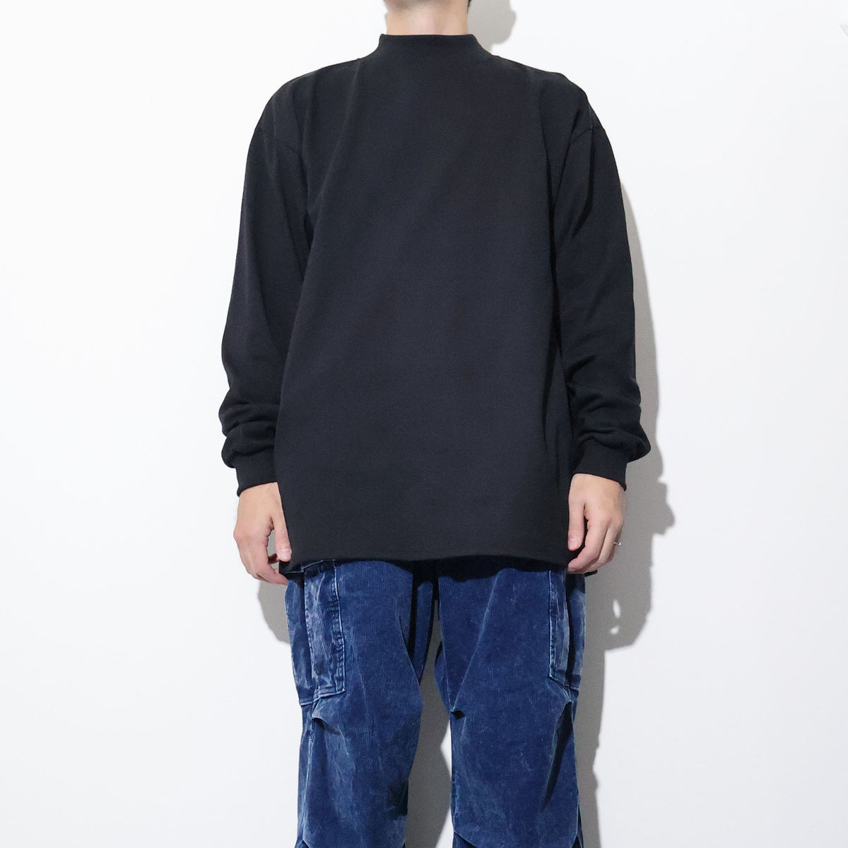 CAL CRU / 7OZ LS MOCK NECK TEE