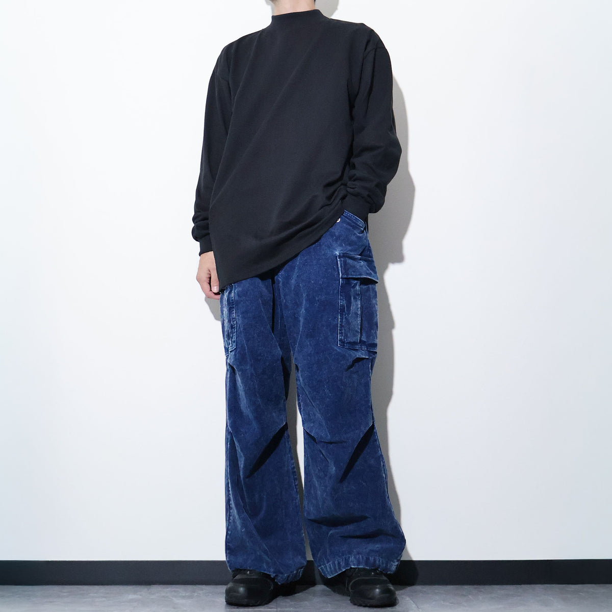 CAL CRU / 7OZ LS MOCK NECK TEE