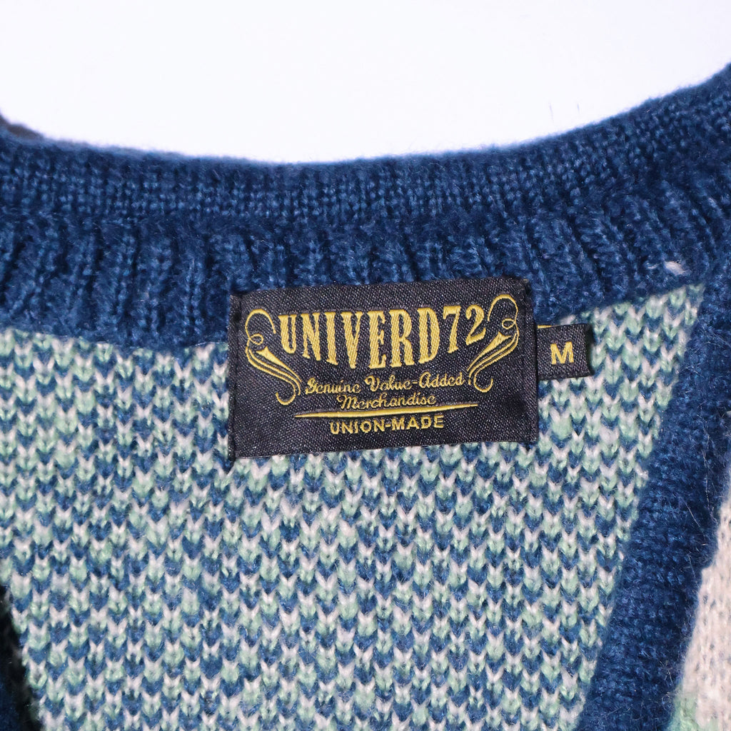 UNIVERD72 / 22444 MOHAIR TOUCH CARDIGAN (ARGYLE)