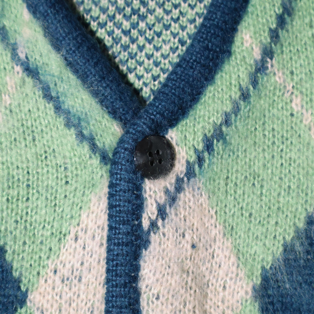 UNIVERD72 / 22444 MOHAIR TOUCH CARDIGAN (ARGYLE)