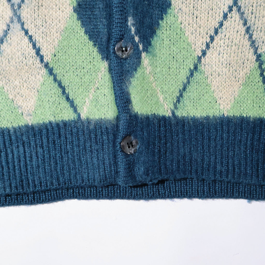 UNIVERD72 / 22444 MOHAIR TOUCH CARDIGAN (ARGYLE)