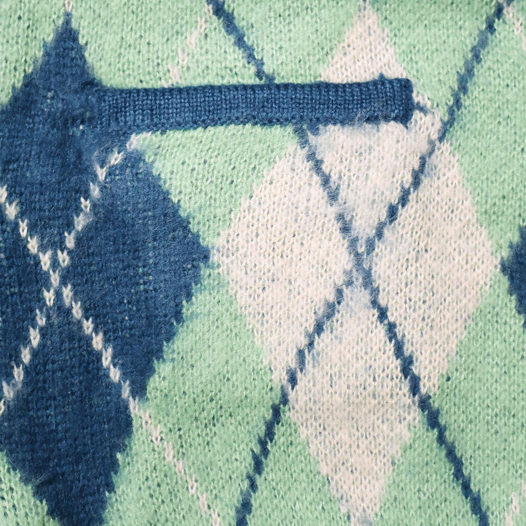 UNIVERD72 / 22444 MOHAIR TOUCH CARDIGAN (ARGYLE)