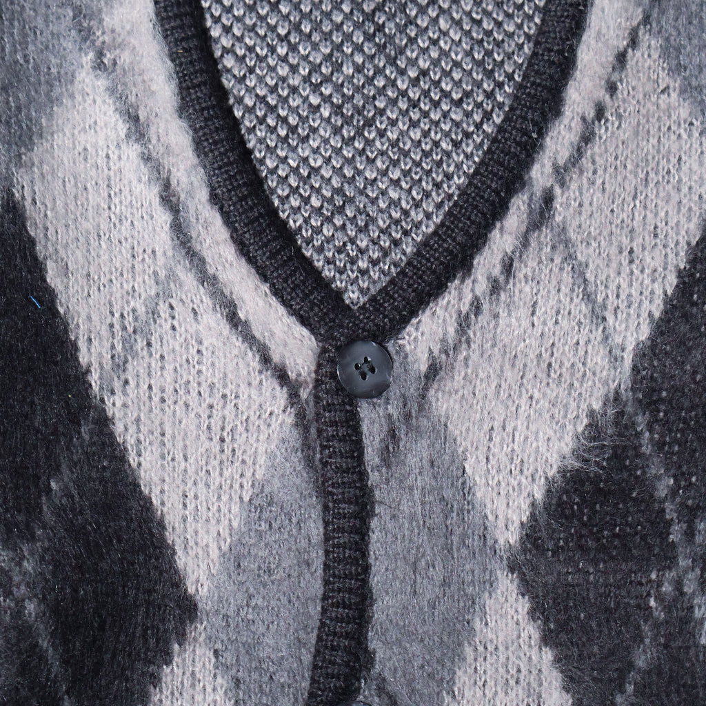 UNIVERD72 / 22444 MOHAIR TOUCH CARDIGAN (ARGYLE)