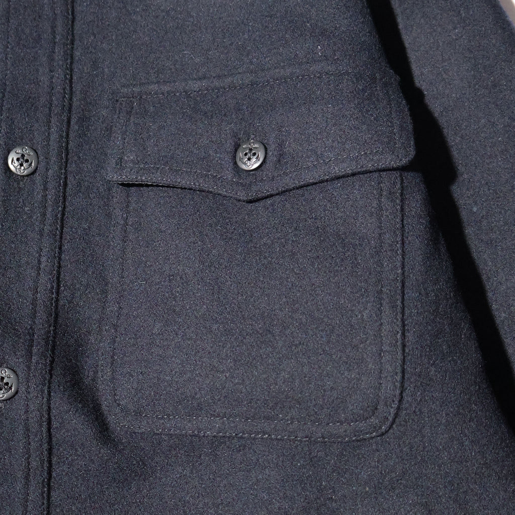 HOUSTON / 51649 MELTON CPO SHIRT JACKET