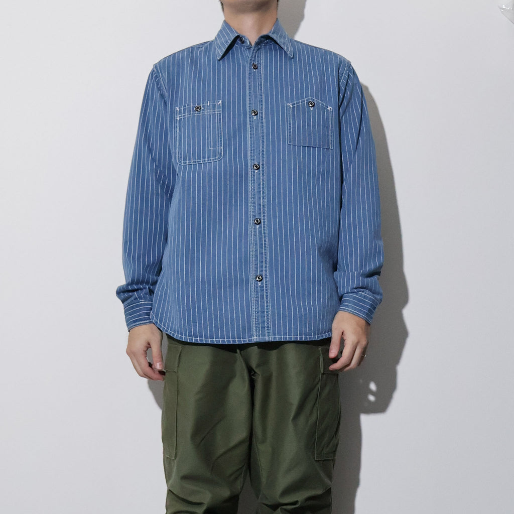 HOUSTON / 41260 INDIGO WABASH 40's WORK SHIRT