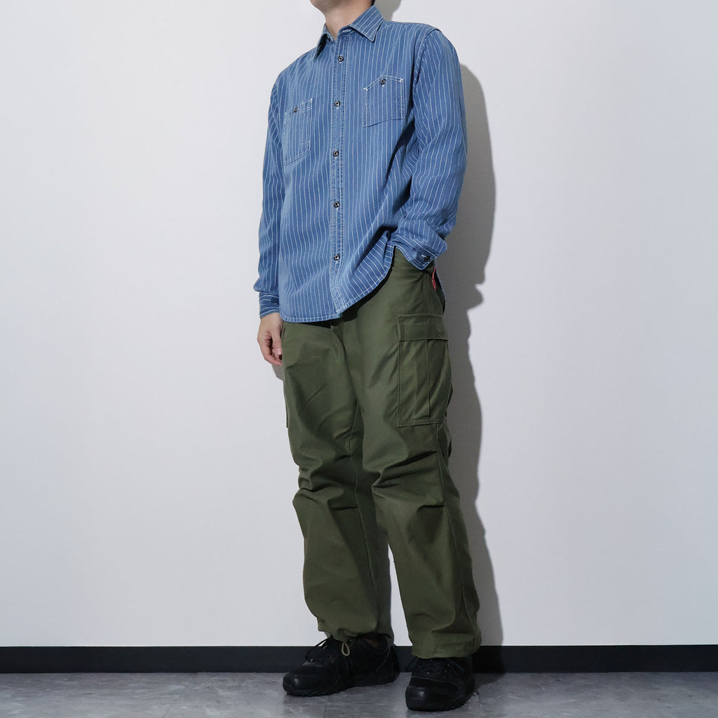 HOUSTON / 41260 INDIGO WABASH 40's WORK SHIRT