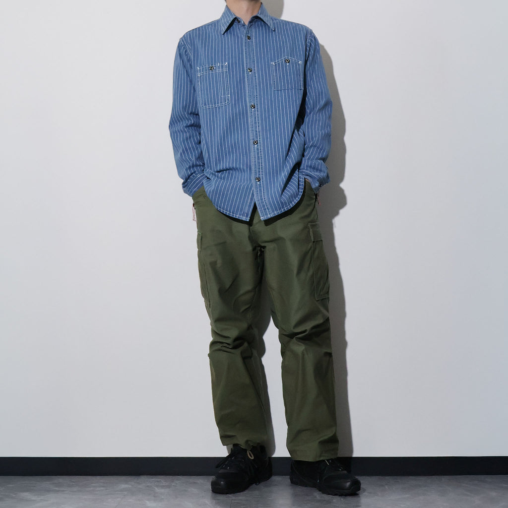 HOUSTON / 41260 INDIGO WABASH 40's WORK SHIRT