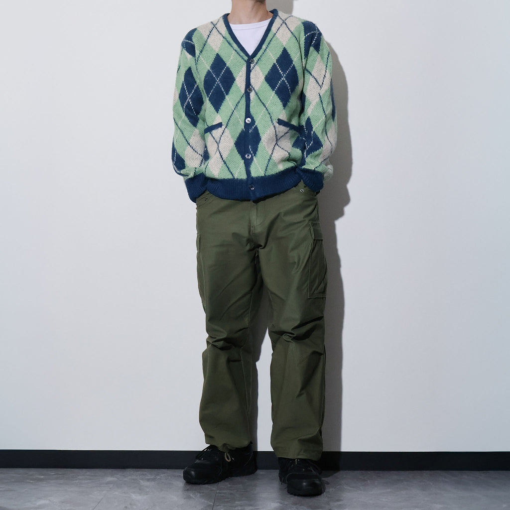 UNIVERD72 / 22444 MOHAIR TOUCH CARDIGAN (ARGYLE)