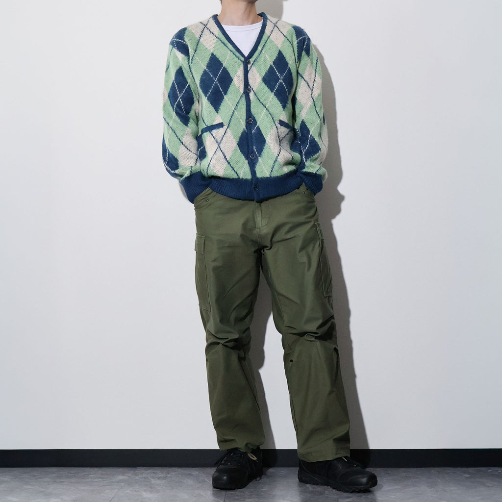 UNIVERD72 / 22444 MOHAIR TOUCH CARDIGAN (ARGYLE)