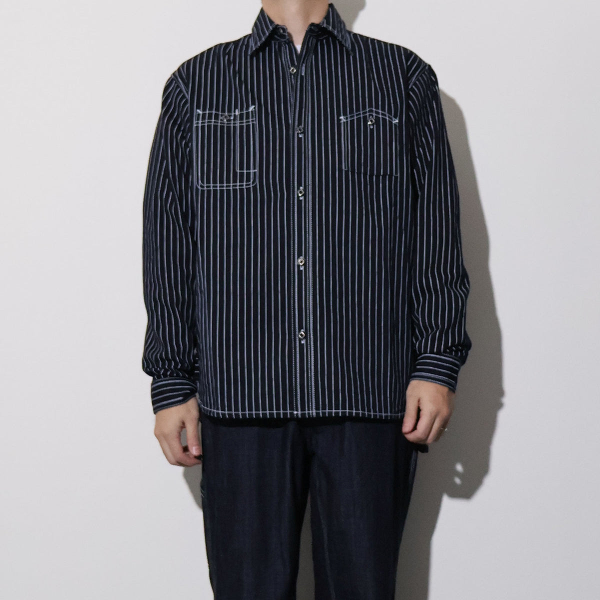 HOUSTON / 41260 INDIGO WABASH 40's WORK SHIRT