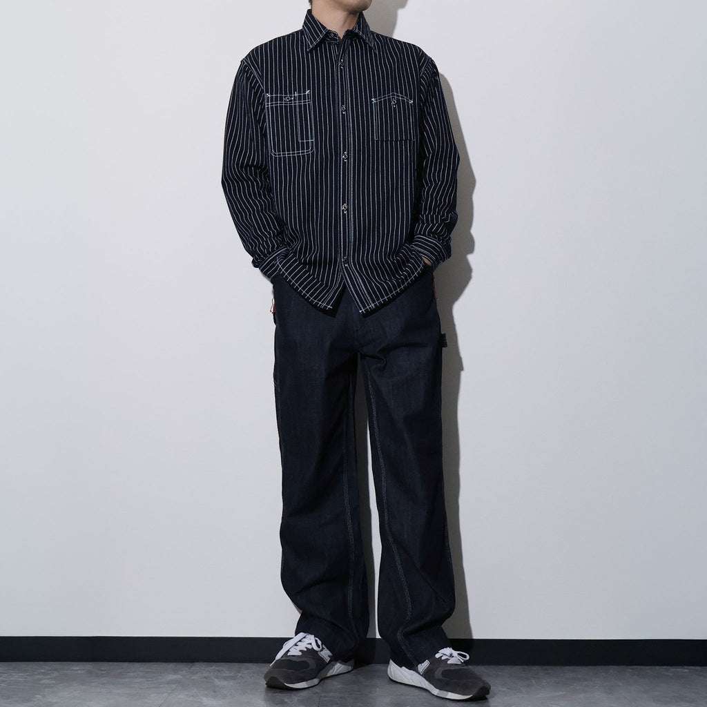 HOUSTON / 41260 INDIGO WABASH 40's WORK SHIRT