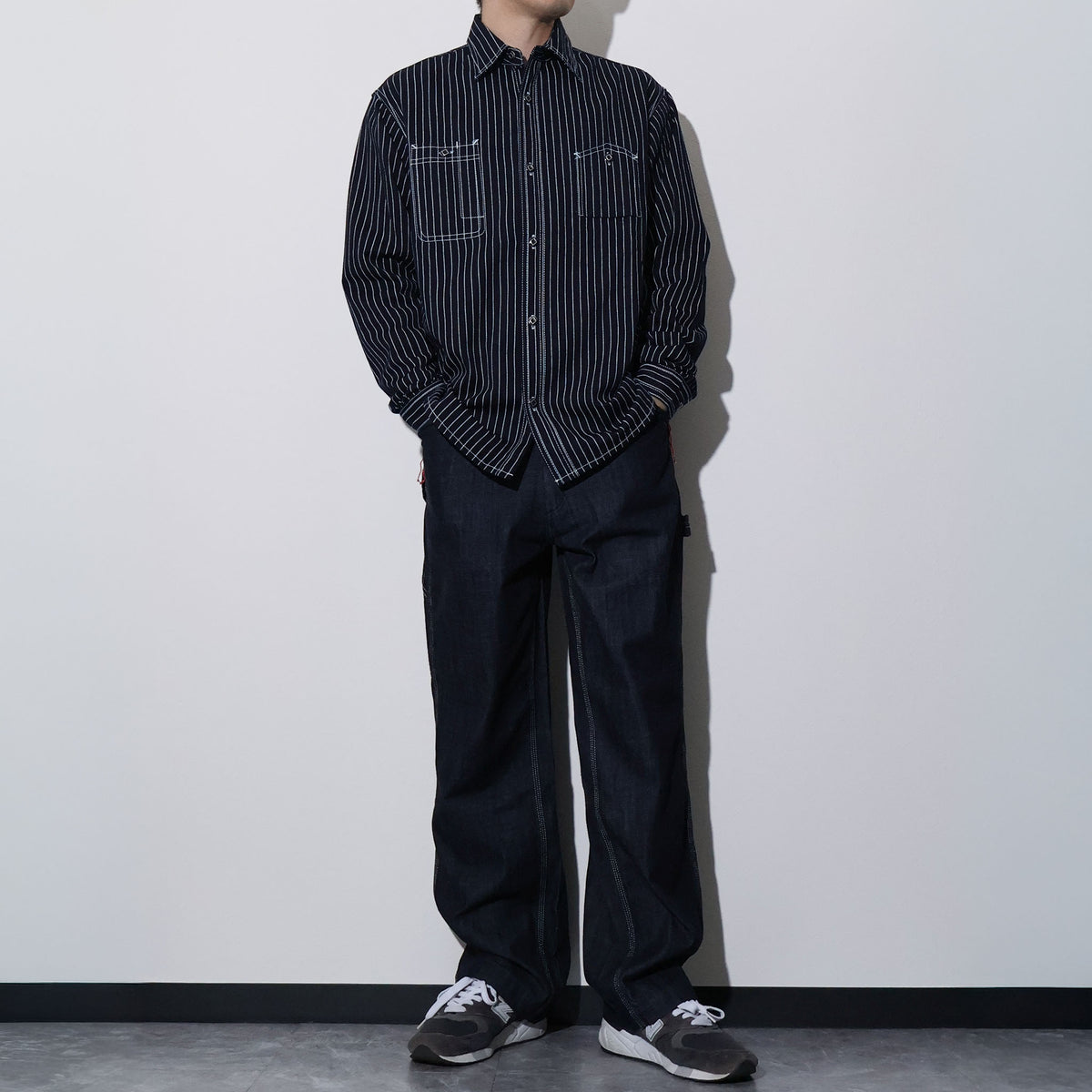 HOUSTON / 41260 INDIGO WABASH 40's WORK SHIRT