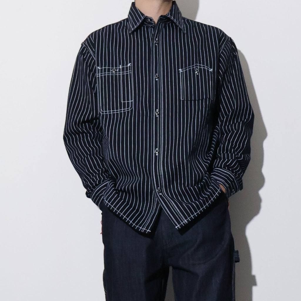 HOUSTON / 41260 INDIGO WABASH 40's WORK SHIRT