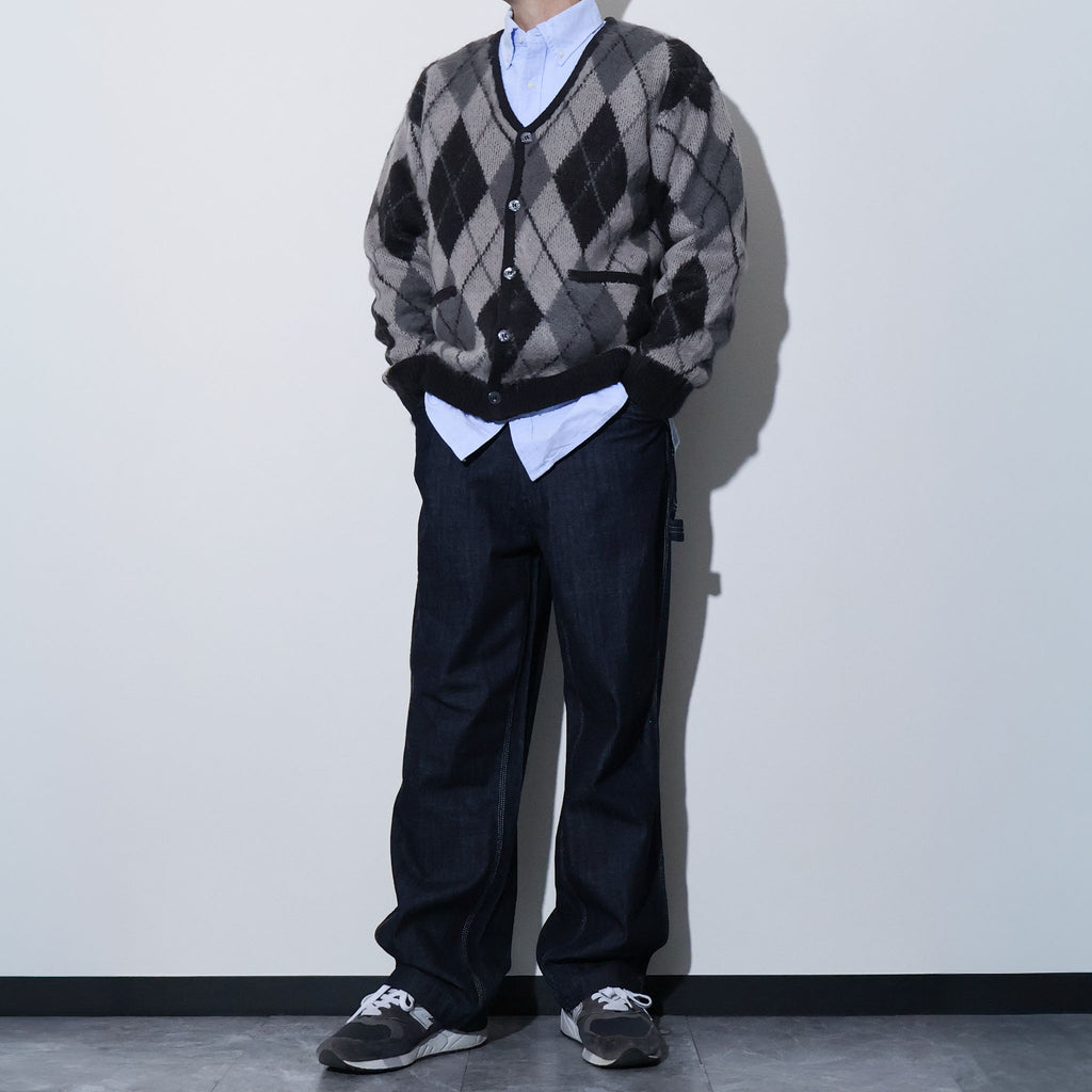 UNIVERD72 / 22444 MOHAIR TOUCH CARDIGAN (ARGYLE)