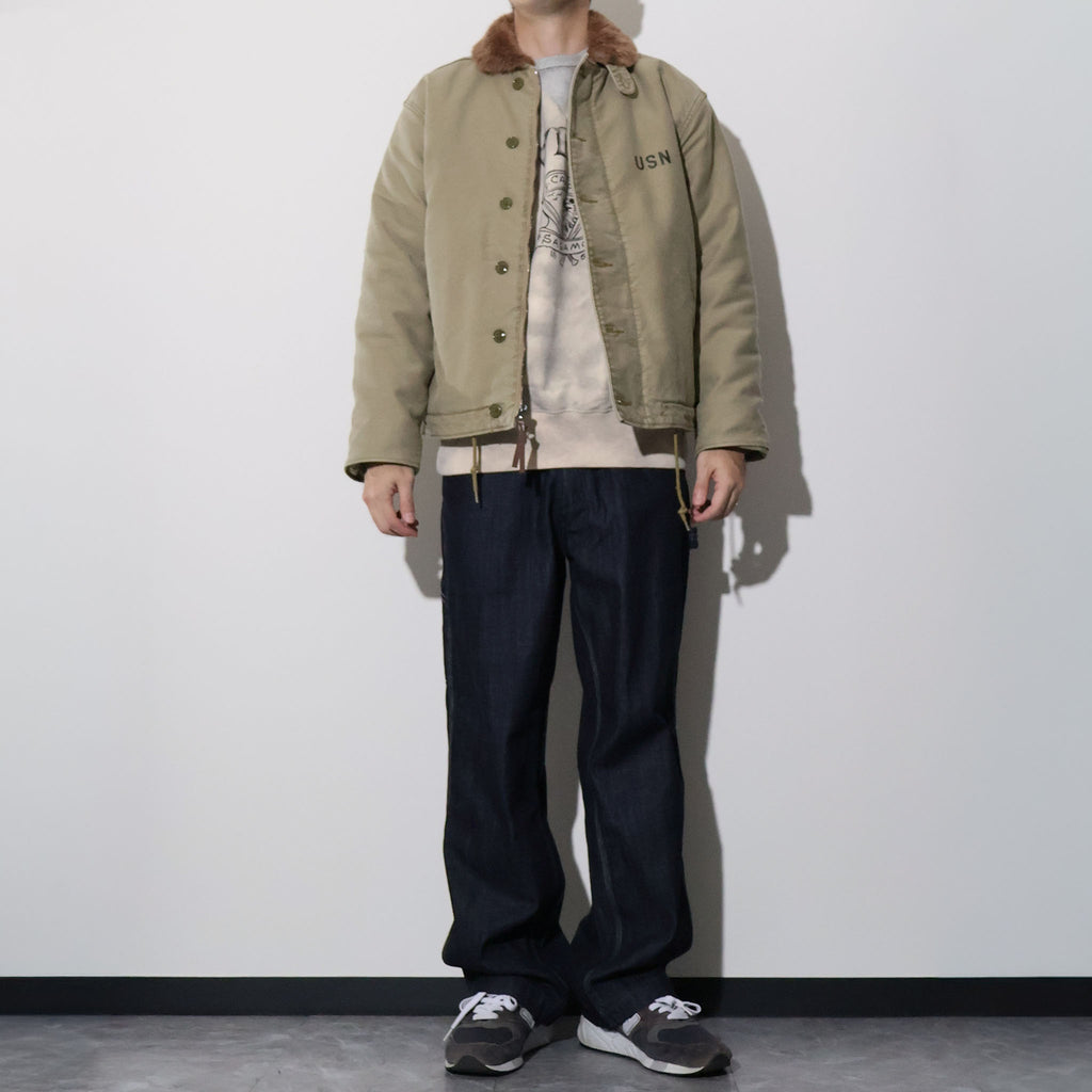 HOUSTON / 5N-1UD N-1 DECK JACKET (USED MODEL) TAN