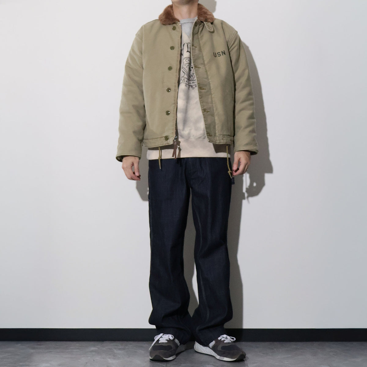 HOUSTON / 5N-1UD N-1 DECK JACKET (USED MODEL) TAN