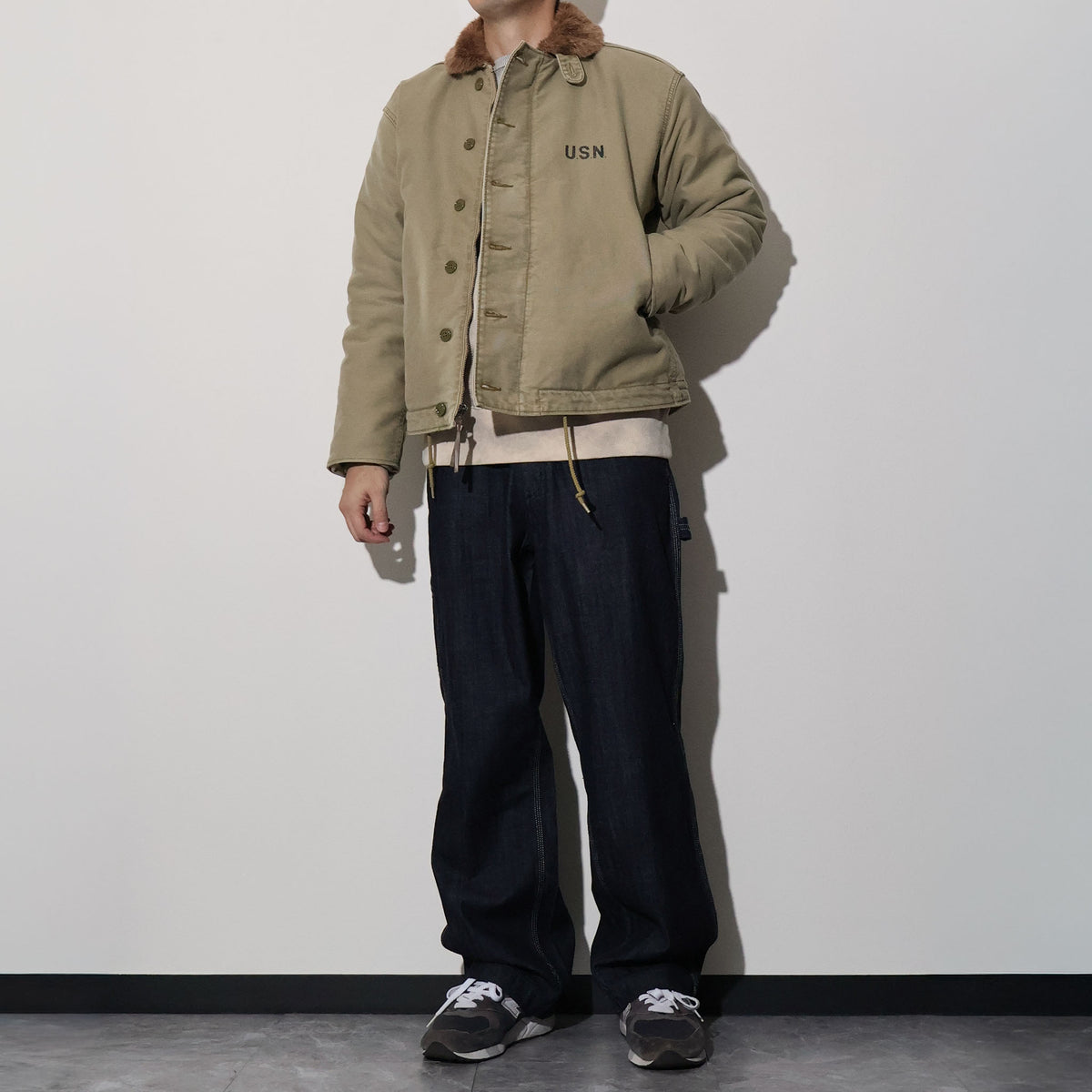 HOUSTON / 5N-1UD N-1 DECK JACKET (USED MODEL) TAN