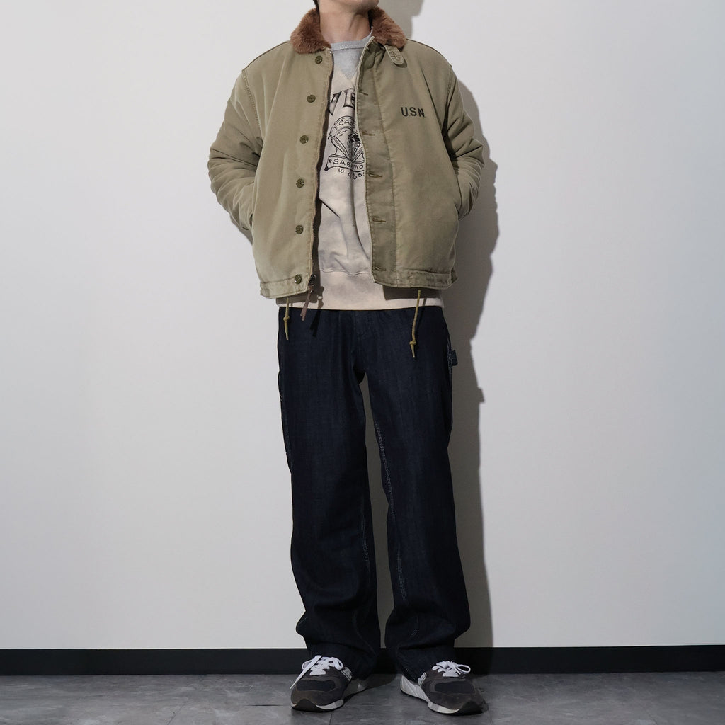 HOUSTON / 5N-1UD N-1 DECK JACKET (USED MODEL) TAN