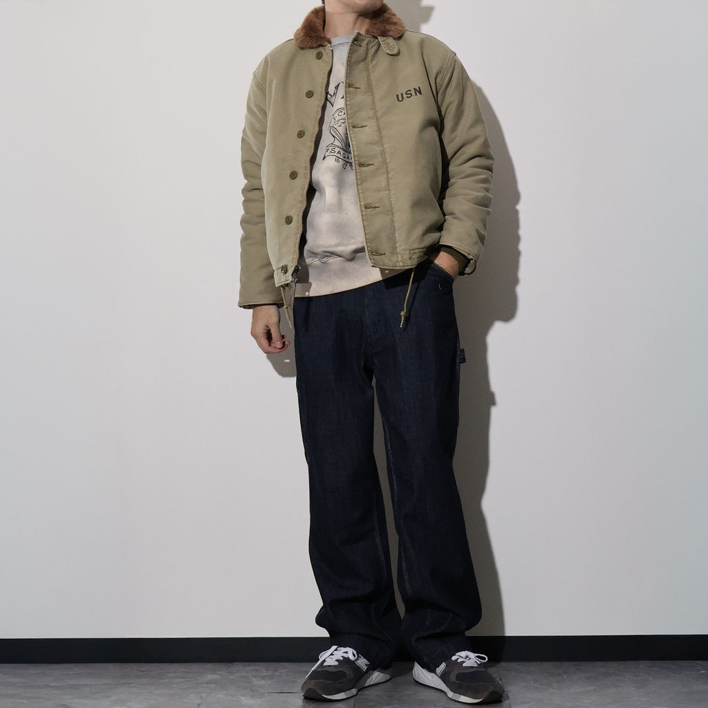 HOUSTON / 5N-1UD N-1 DECK JACKET (USED MODEL) TAN