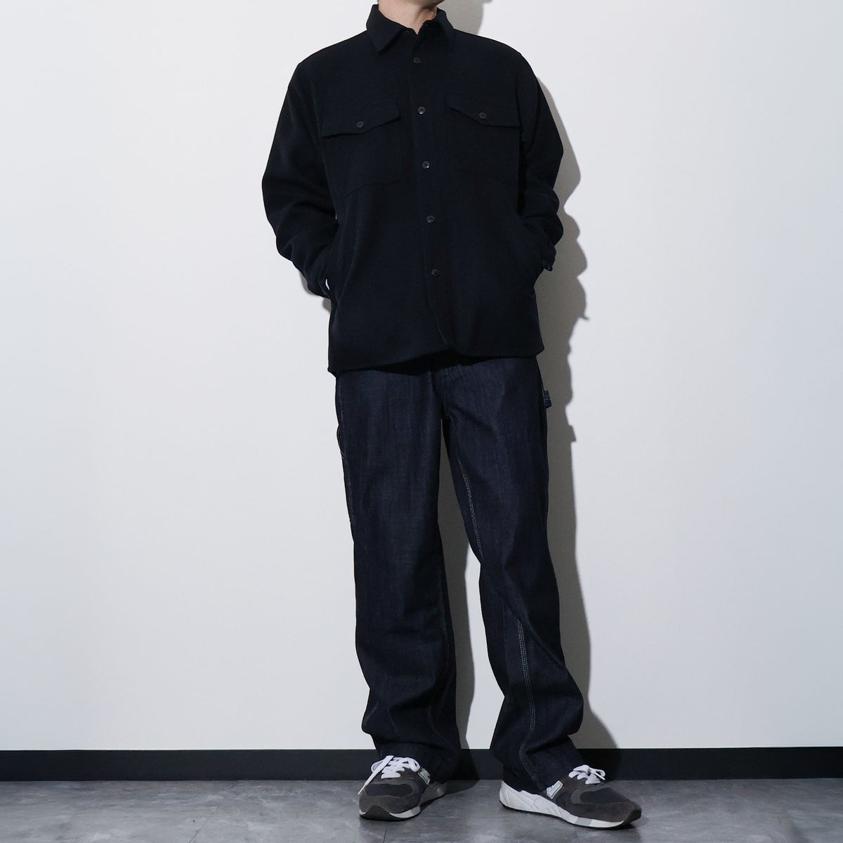 HOUSTON / 51649 MELTON CPO SHIRT JACKET
