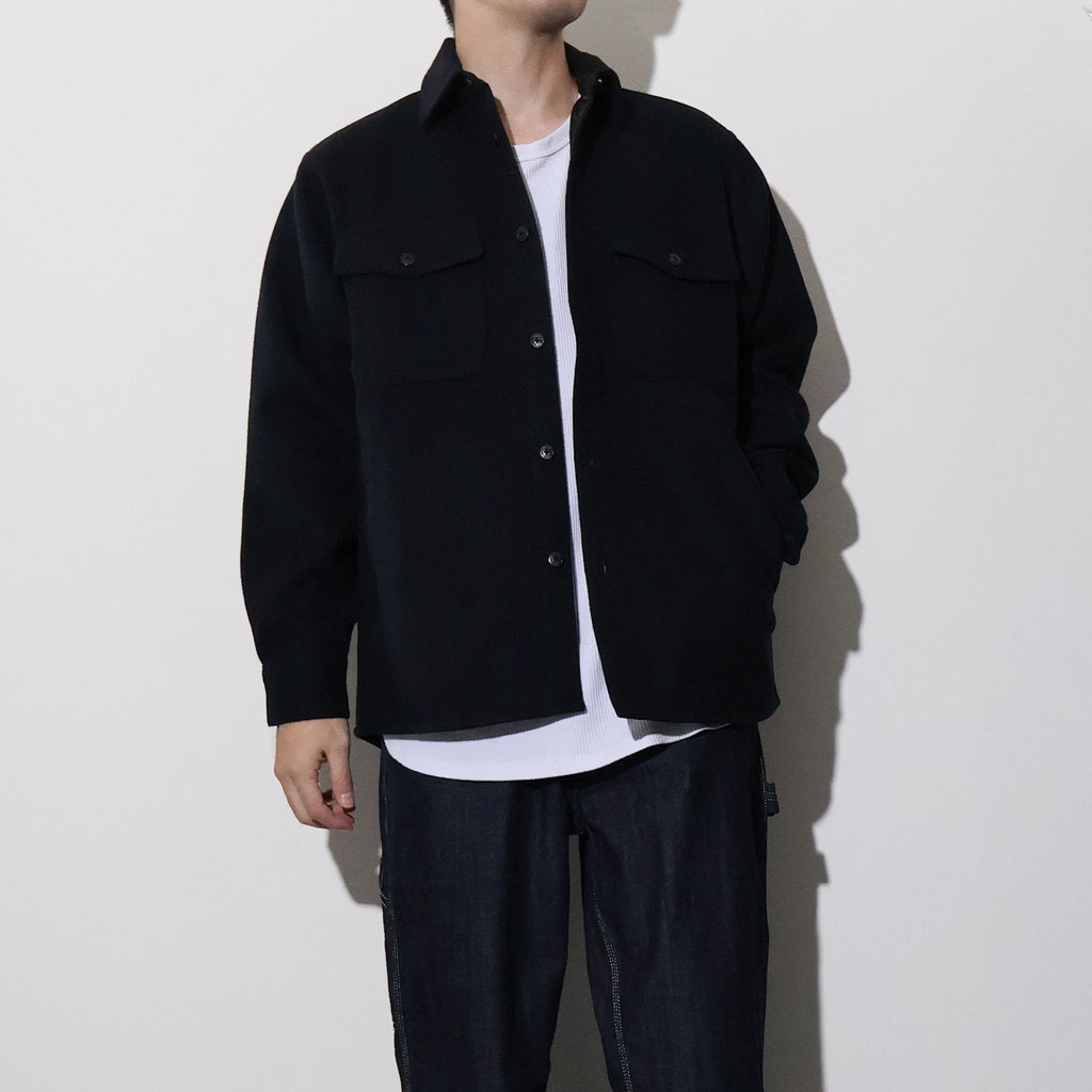 HOUSTON / 51649 MELTON CPO SHIRT JACKET