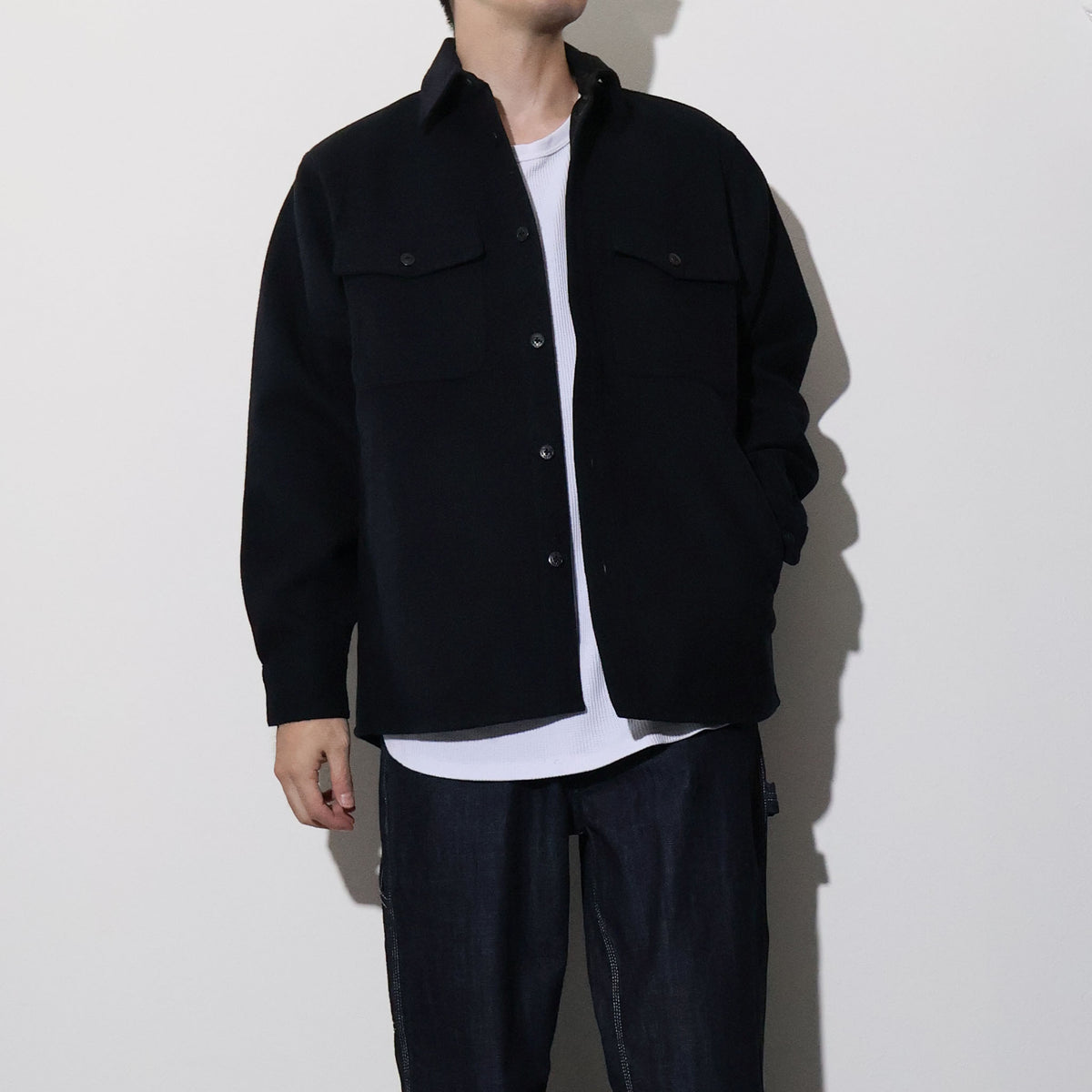 HOUSTON / 51649 MELTON CPO SHIRT JACKET