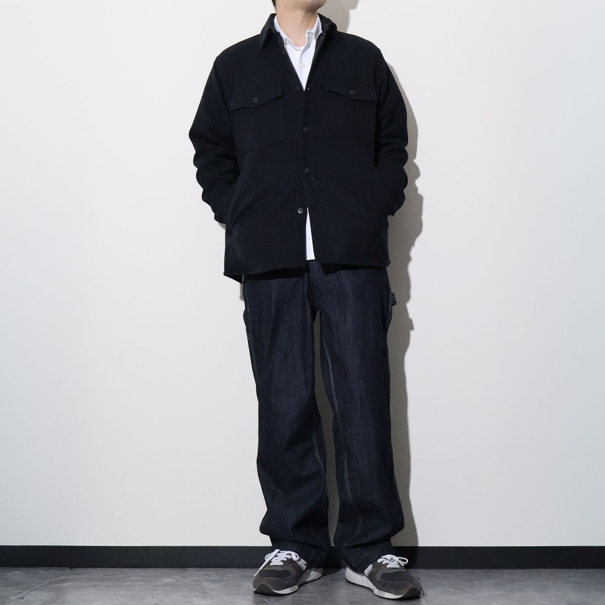 HOUSTON / 51649 MELTON CPO SHIRT JACKET