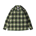 HOUSTON / 41358 PRINT FLANNEL OPEN COLLAR SHIRT