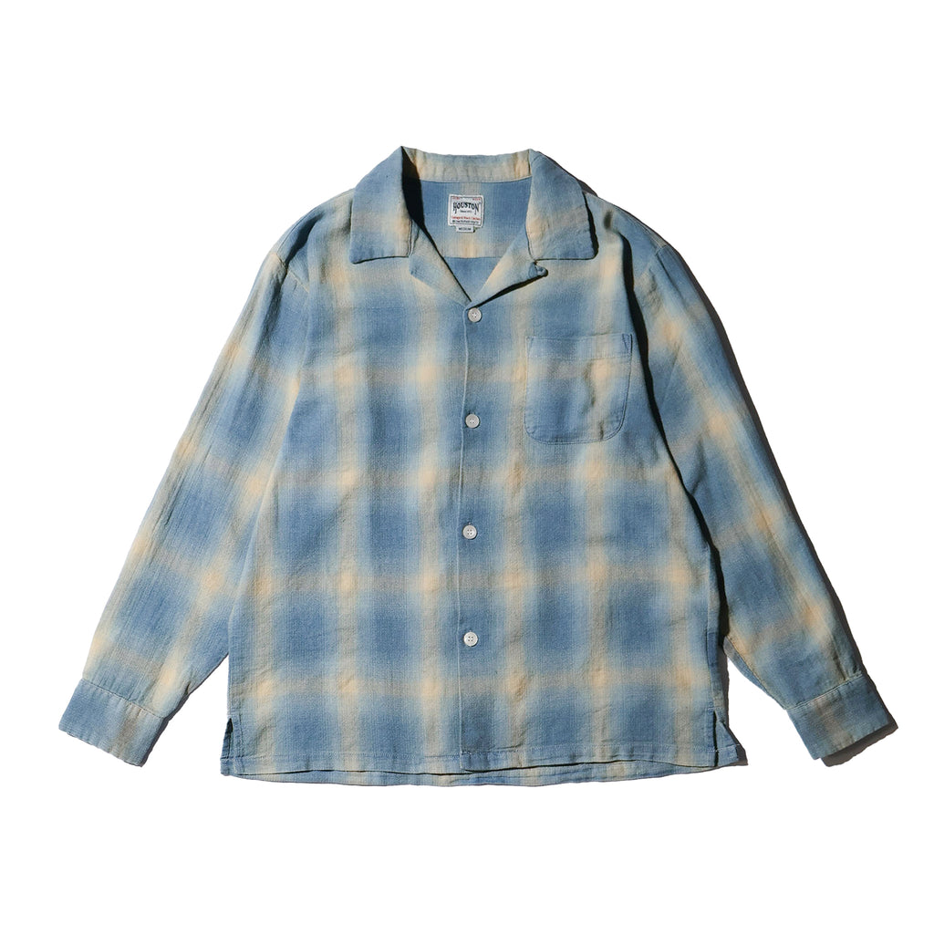 HOUSTON / 41272 INDIGO HB OMBRE CHECK L/S SHIRT - TRUTH