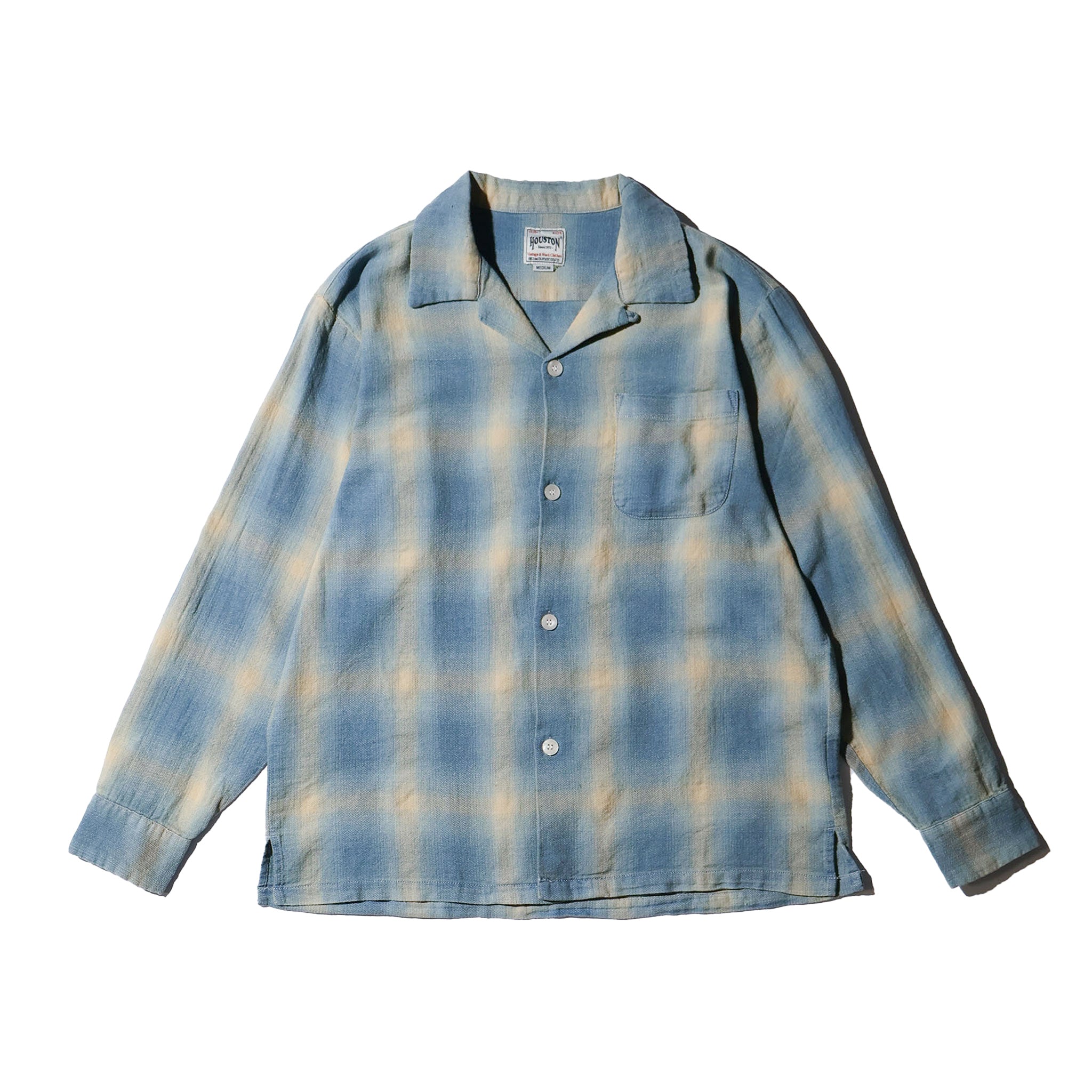 HOUSTON / 41272 INDIGO HB OMBRE CHECK L/S SHIRT