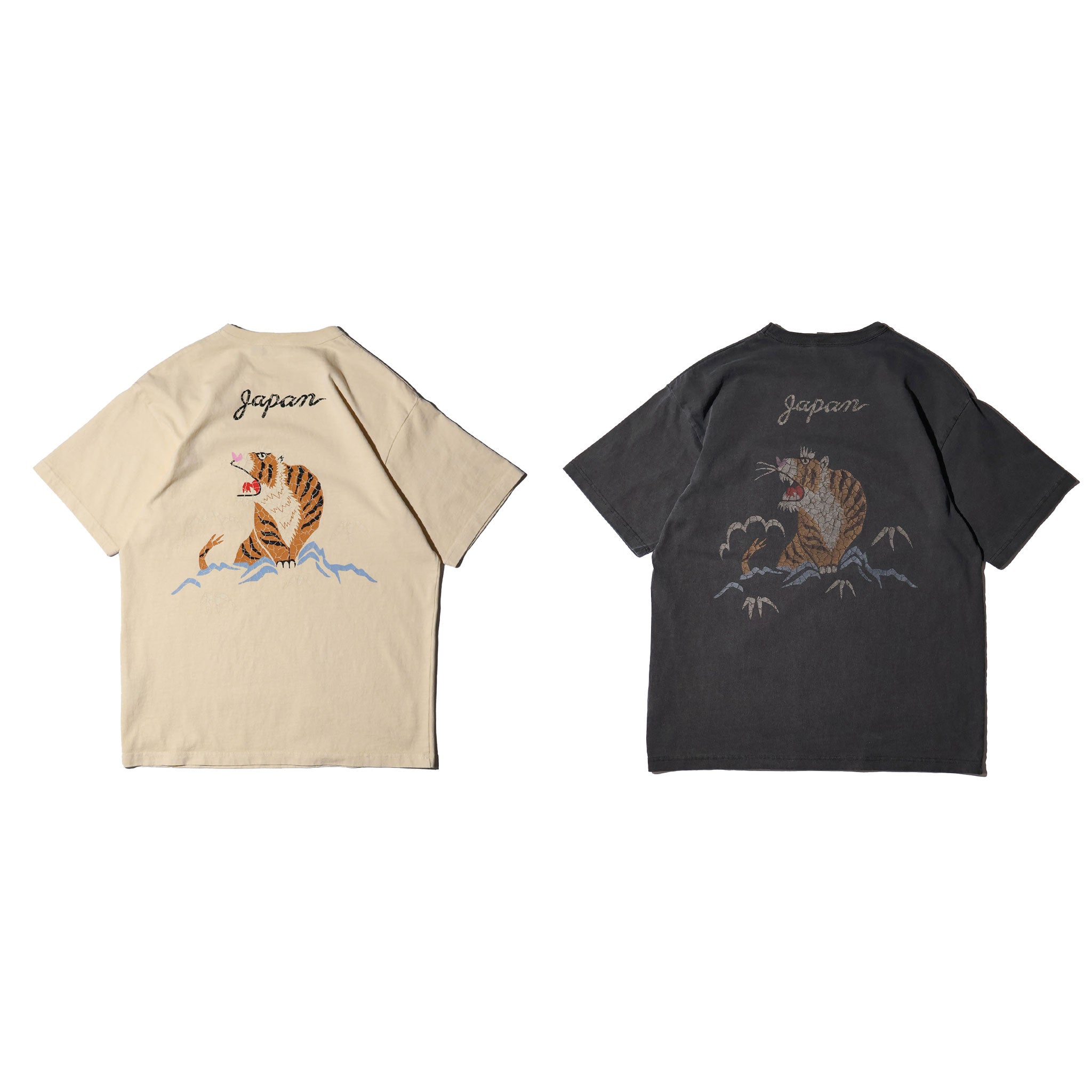 HOUSTON / 22395 PIGMENT U.S.COTTON PRINT TEE (TIGER) - TRUTH