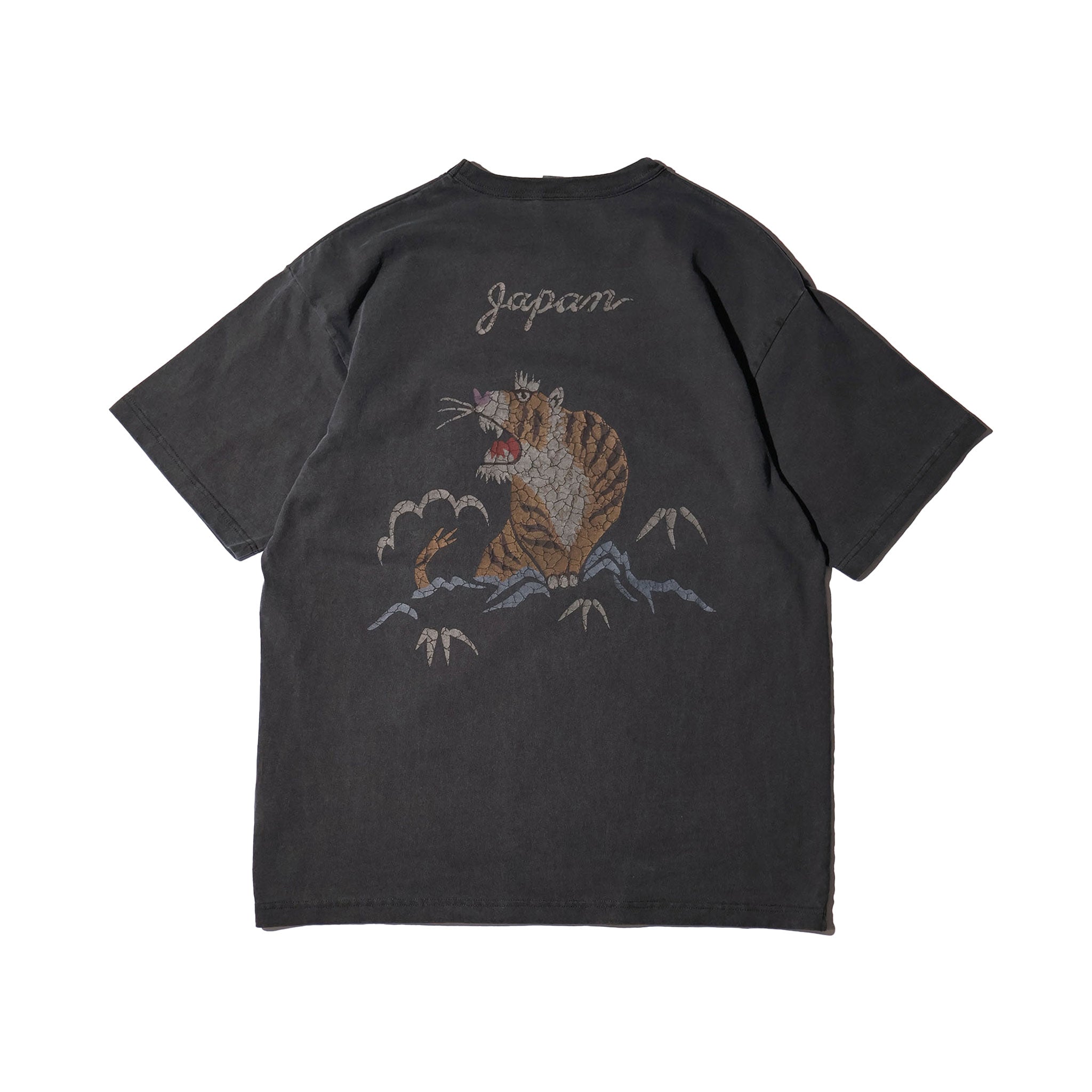 HOUSTON / 22395 PIGMENT U.S.COTTON PRINT TEE (TIGER) - TRUTH