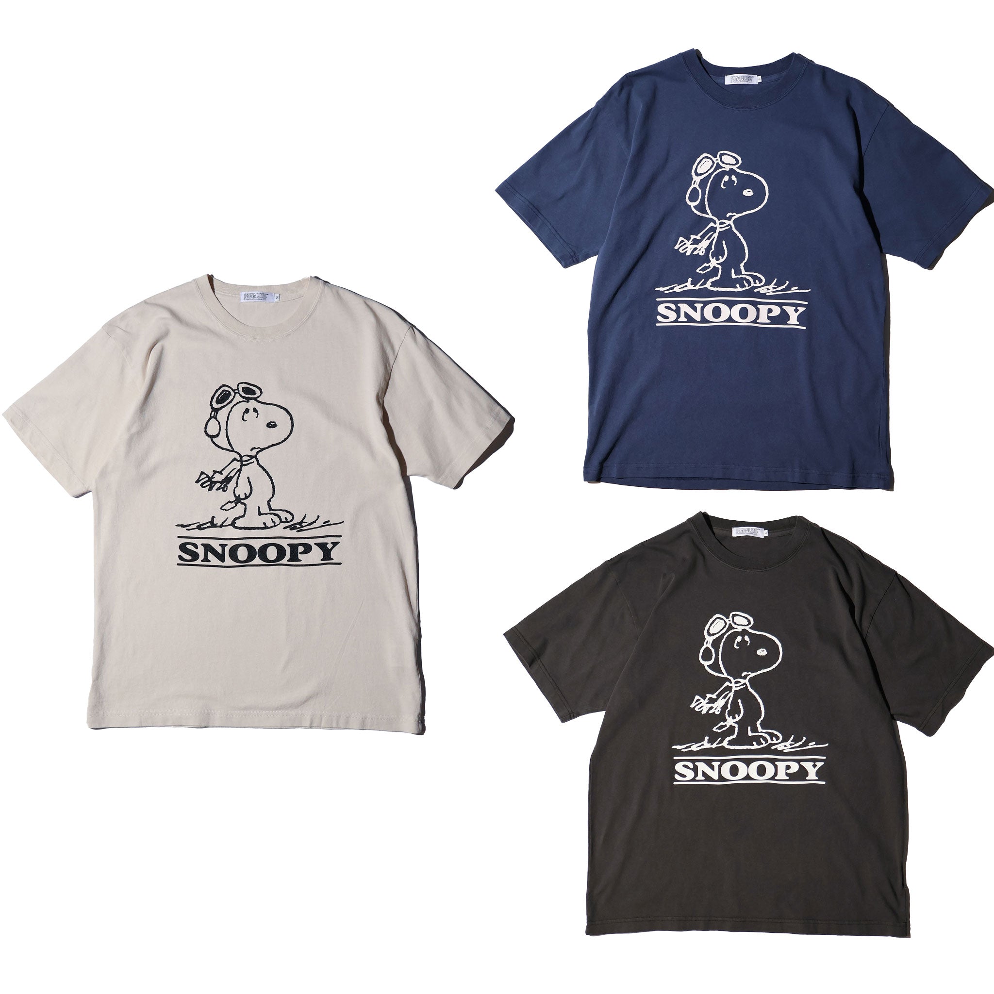 PEANUTS / PIGMENT TEE (GOGGLE)